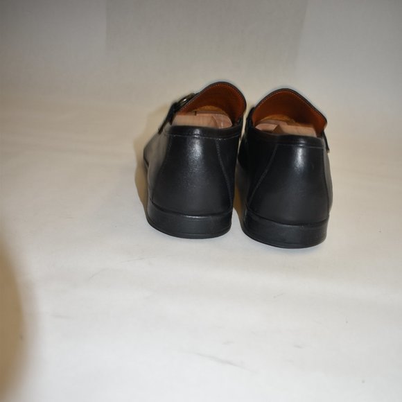Magnanni Horsebit Leather Loafer Size 10 M Black 16482 - Picture 8 of 12